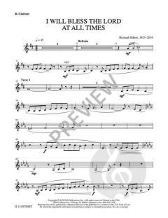 I Will Bless the Lord at All Times von Richard Hillert 