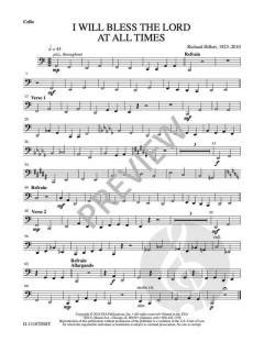 I Will Bless the Lord at All Times von Richard Hillert 