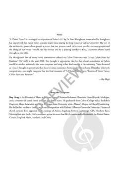 A Choral Prayer von Roy Hopp 