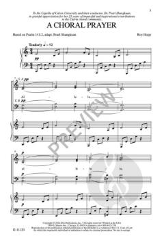 A Choral Prayer von Roy Hopp 