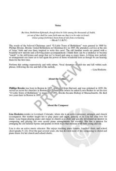 O Little Town of Bethlehem von Lisa Hoekstra 