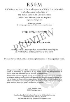 Drop, drop, slow tears von Joanna Forbes L'Estrange 