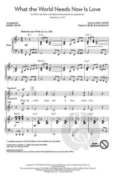 What the World Needs Now Is Love von Burt Bacharach 