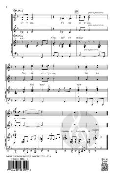 What the World Needs Now Is Love von Burt Bacharach 