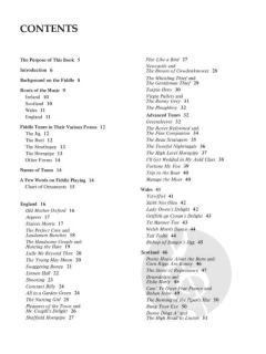 English, Welsh, Scottish & Irish Fiddle Tunes 