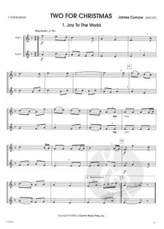 Two for Christmas von James Curnow für Horn Duett