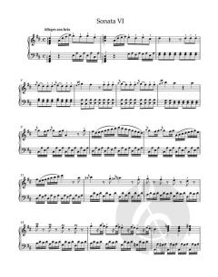 6 leichte Sonaten für Clavier von Josef Myslivecek 