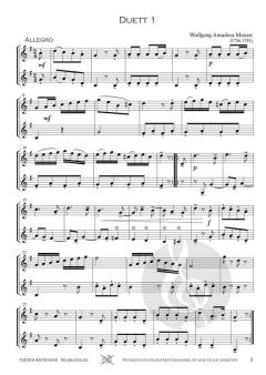 12 kleine Duette KV 487 von Wolfgang Amadeus Mozart 