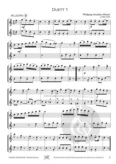 12 kleine Duette KV 487 von Wolfgang Amadeus Mozart 