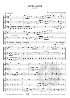 Serenade 2 in D-Dur KV 439b von Wolfgang Amadeus Mozart 