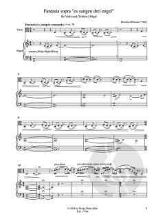 Fantasia sopra "es sungen drei Engel" von Dorothea Hofmann 