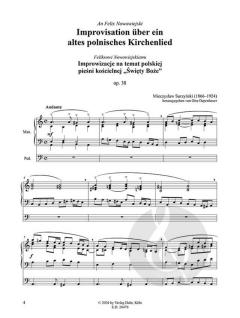 Improvisation über ein altes polnisches Kirchenlied op. 38 von Mieczyslaw Surzynski 