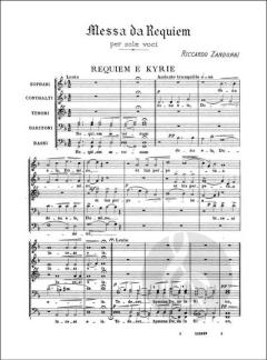Messa da requiem von Riccardo Zandonai 