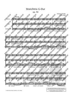 Streichtrio G-Dur op. 54  von Johanna Senfter 