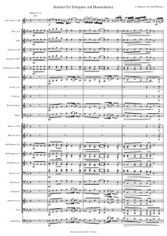 Konzert für Trompete und Blasorchester von Tomaso Albinoni 