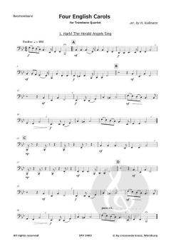 4 englische Weihnachtslieder 