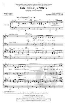 Ask, Seek, Knock von Pepper Choplin 