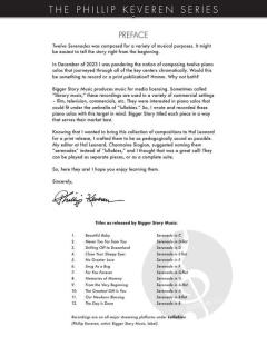 12 Serenades for Piano von Phillip Keveren 