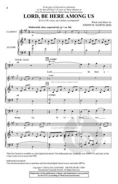 Lord, Be Here Among Us von Joseph M. Martin 