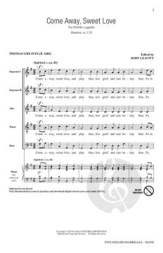 5 Englische Madrigale von Thomas Greaves 