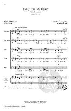 5 Englische Madrigale von Thomas Greaves 