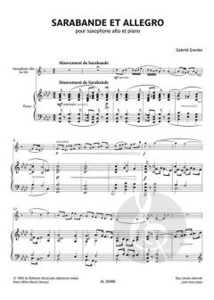 Sarabande et Allegro von Gabriel Grovlez 