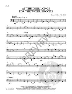 As the Deer Longs for the Water Brooks von Richard Hillert 