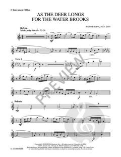 As the Deer Longs for the Water Brooks von Richard Hillert 