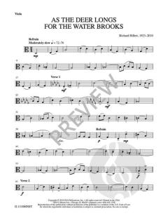 As the Deer Longs for the Water Brooks von Richard Hillert 