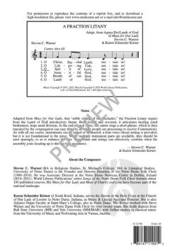 A Fraction Litany von Steven C. Warner 