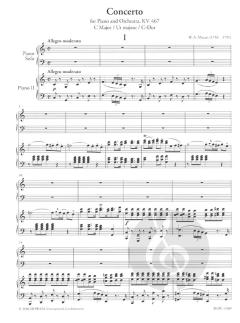 Konzert für Klavier und Orchester KV 467 in C-Dur von Wolfgang Amadeus Mozart für Klavier und Orchester im Alle Noten Shop kaufen