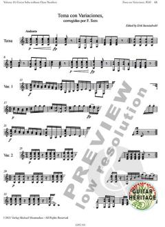 Collected Works for Guitar 10 von Fernando Sor (Download) 