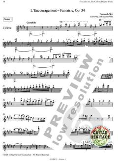 Collected Works for Guitar 12 von Fernando Sor (Download) 