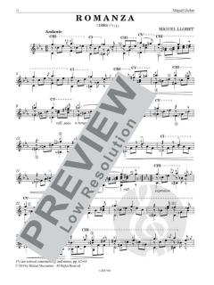 Works for Solo Guitar von Miguel Llobet (Download) 
