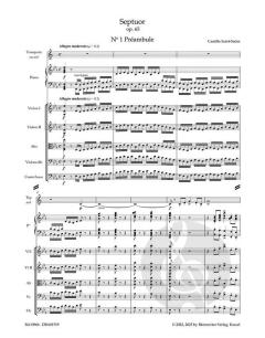 Septuor in Es-Dur op. 65 von Camille Saint-Saëns 