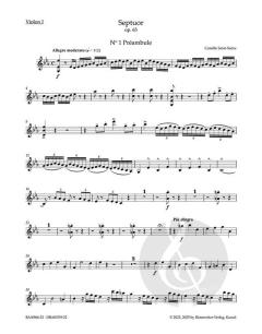 Septuor in Es-Dur op. 65 von Camille Saint-Saëns 