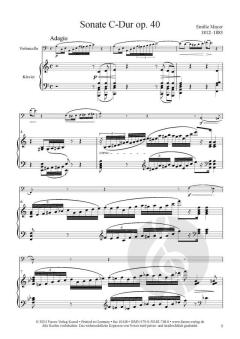 Sonate C-Dur op. 40 von Emilie Mayer 