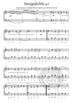 Sinngedichte op. 1 von Johann Strauss (Sohn) 