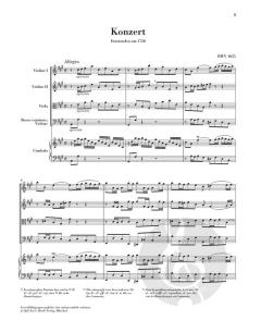 Cembalokonzert Nr. 4 A-dur BWV 1055 von Johann Sebastian Bach 