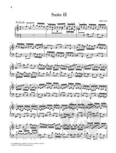 Englische Suite 2 a-moll BW5 807 von Johann Sebastian Bach 