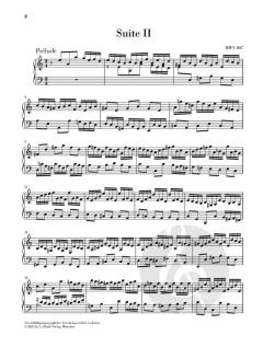 Englische Suite 2 a-moll BW5 807 von Johann Sebastian Bach 