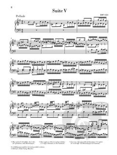 Englische Suite 5 e-moll BW5 810 von Johann Sebastian Bach 