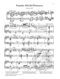 Zweites Petrarca-Sonett von Franz Liszt 