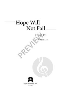 Hope Will Not Fail 