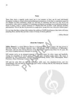 3 Choral Reflections on Liturgical Texts von Jeffery Honore 