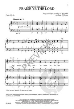 Praise Ye the Lord von Virgie Carrington DeWitty 