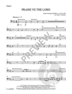 Praise Ye the Lord von Virgie Carrington DeWitty 