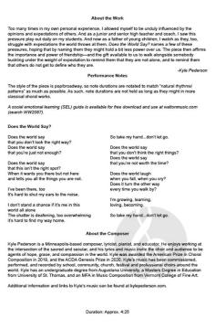 Does the World Say? von Kyle Pederson 