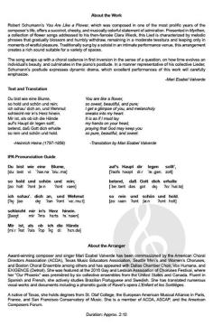 Du bist wie eine Blume von Robert Schumann 