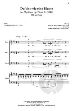 Du bist wie eine Blume von Robert Schumann 